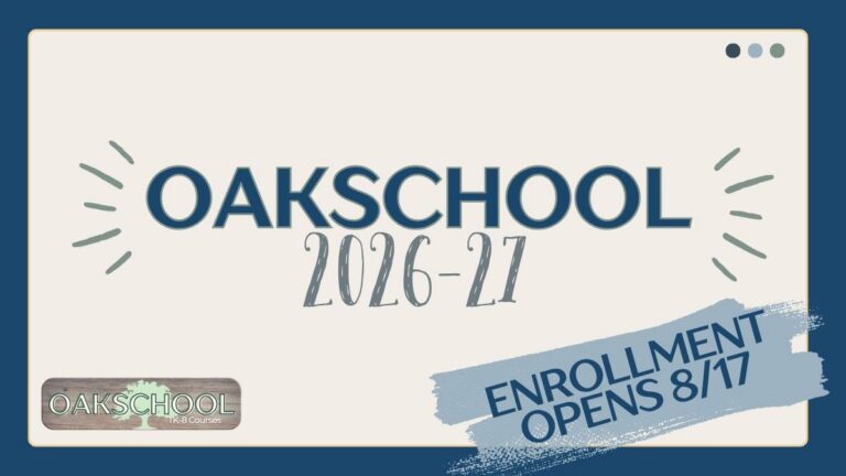 Oakschool Enrollment Opens 8/17